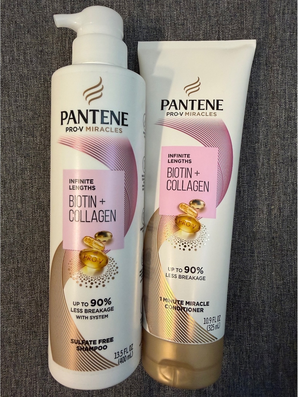 Pantene Pro-V Miracles Infinite Lengths Biotin + Collagen Shampoo & Conditioner